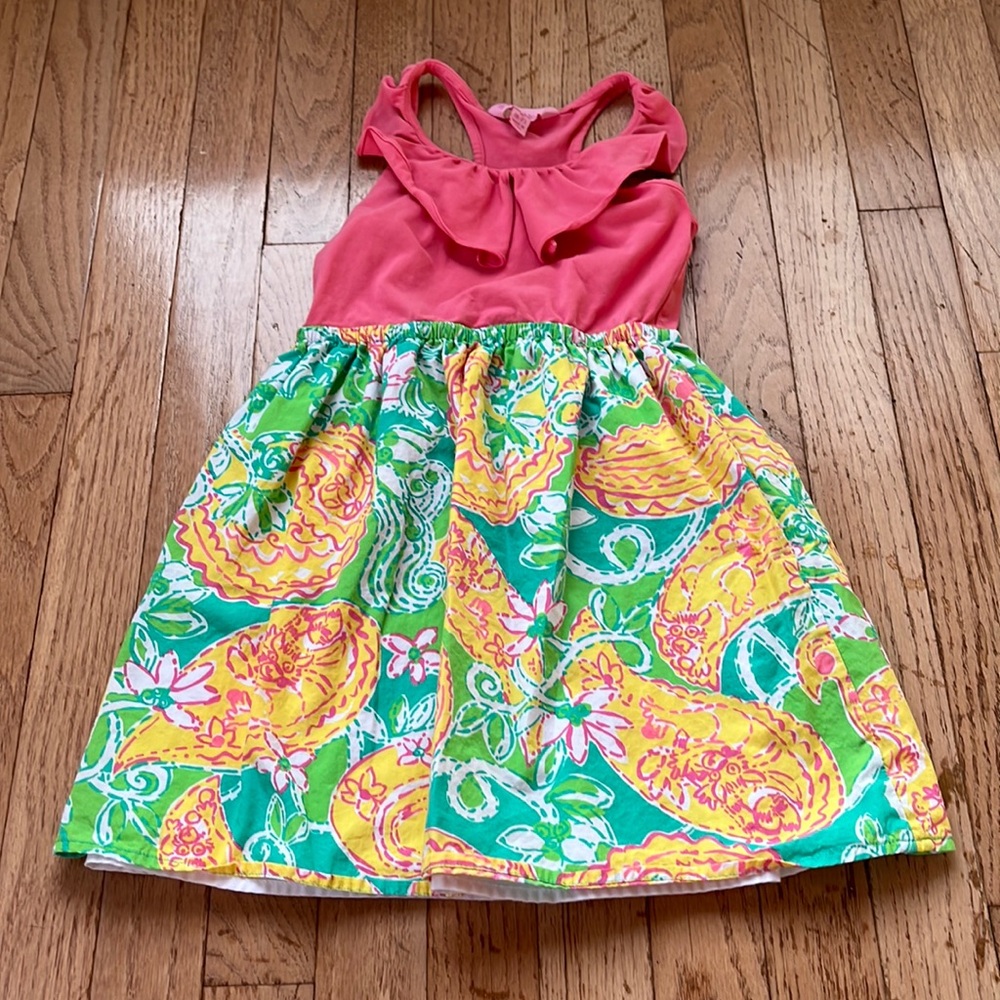 Lilly Pulitzer girls racer back dress size 6-7